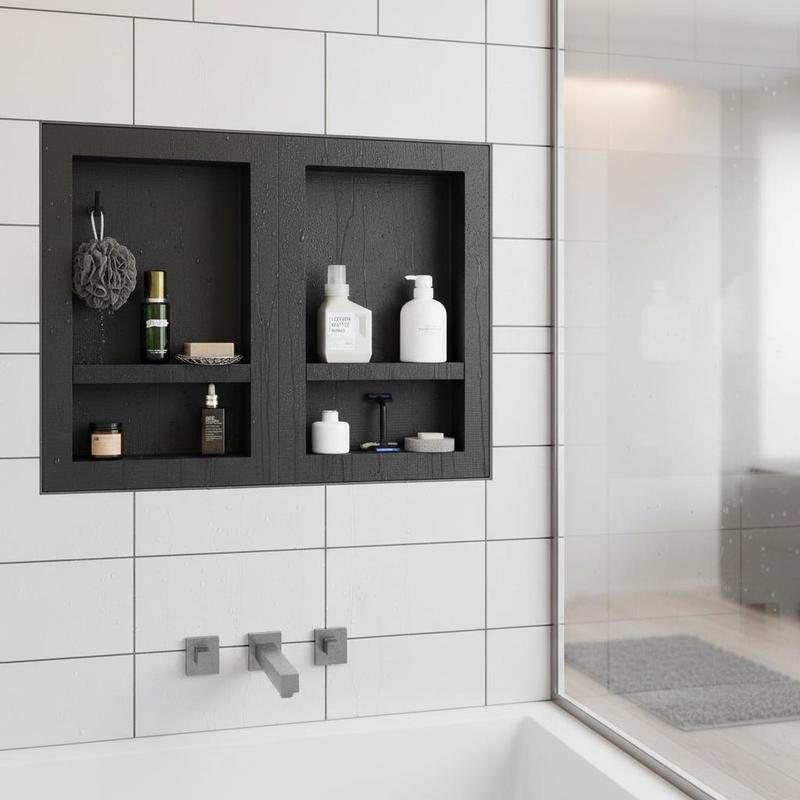 Food Storage Unit - Recessed Wall Storage 16x24 + 16x24