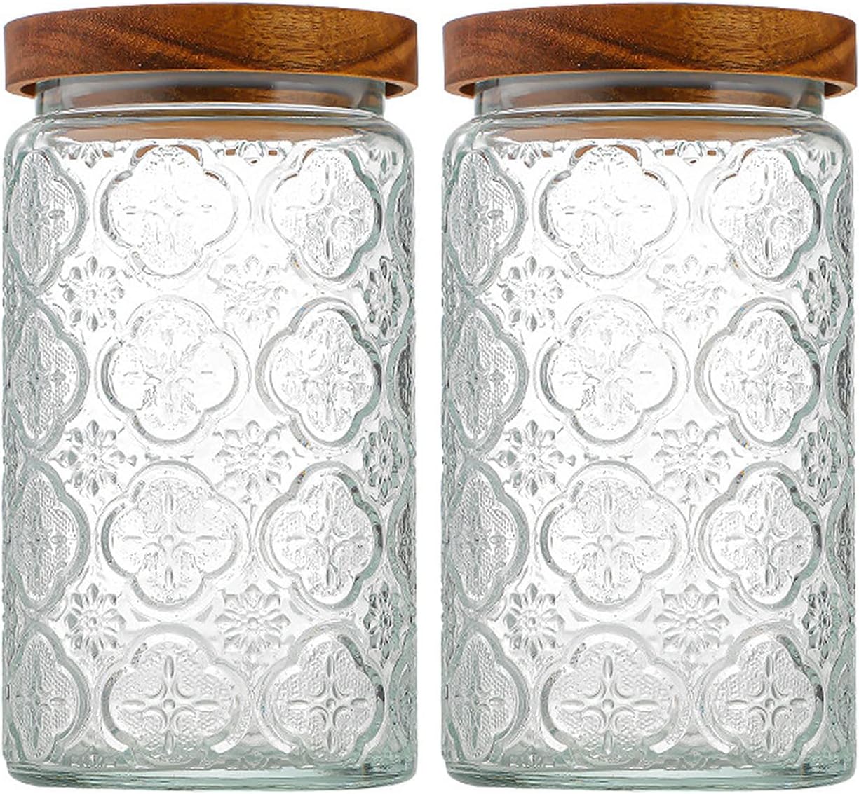 Food Storage And Containers - 35oz/1000ml Glass Storage Jars with Nature