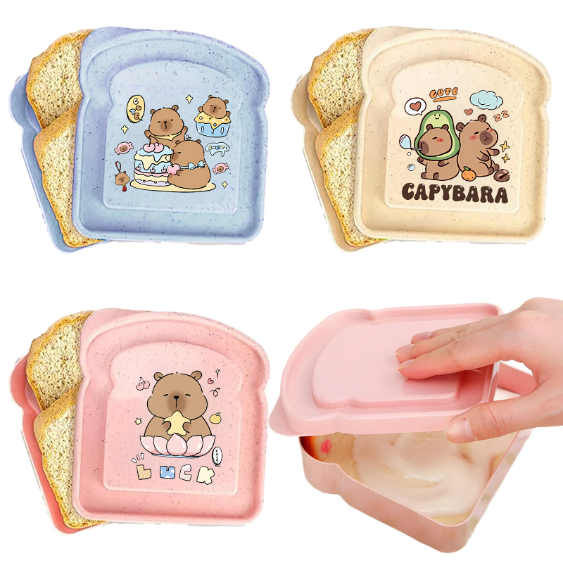 Food Storage And Containers - Capybara Portable Lunch Box Sandwich Silicone