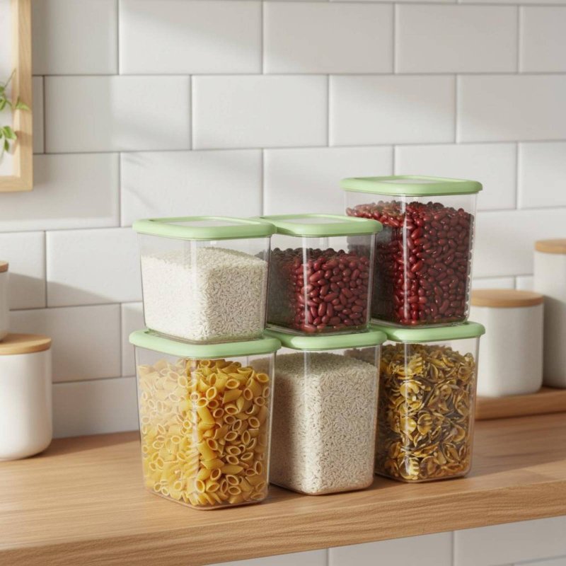 Food Storage Design - 6 Pieces Airtight Food Storage Container