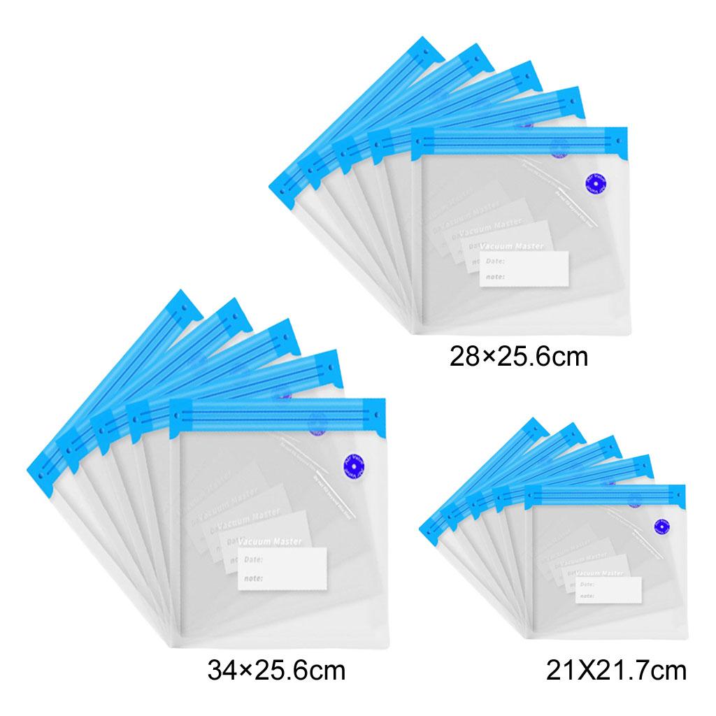 Food Storage Vacuum - 5Pieces Reusable Vacuum Food Storage Bags