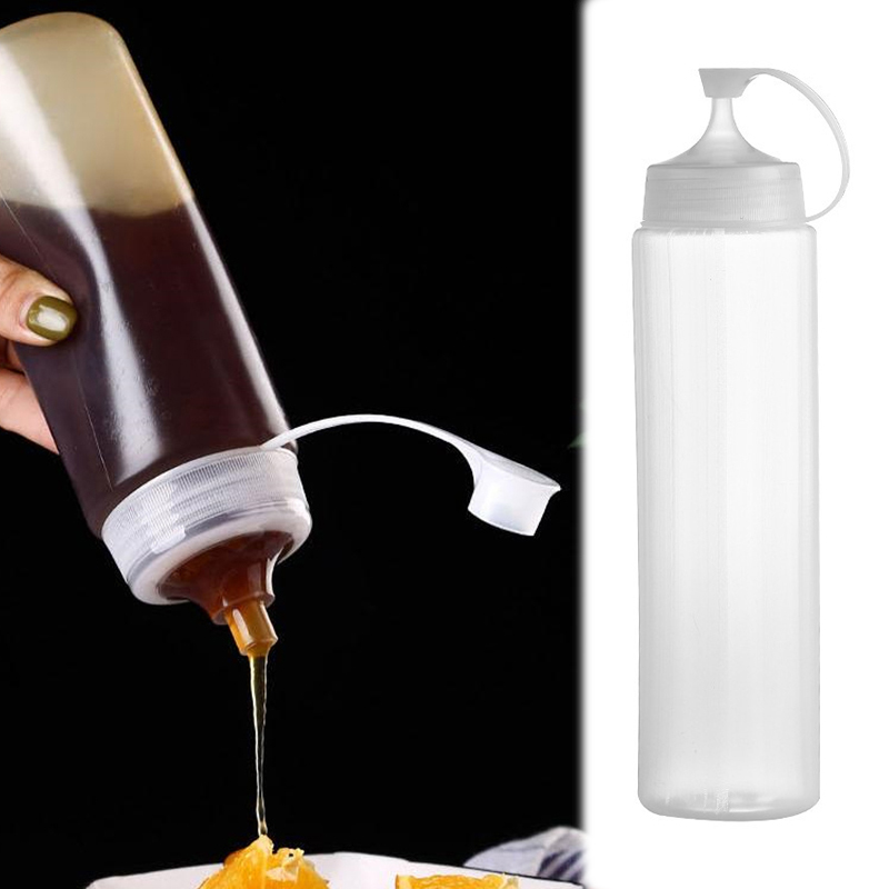Salad Dressing Bottle - 💖350/450/600ML Squeeze Sauce Bottles Condiment Dispenser