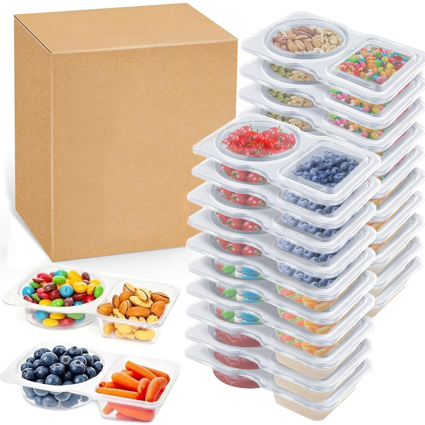Food Storage Lunch Box - 10Pcs Food Storage Containers with Lids
