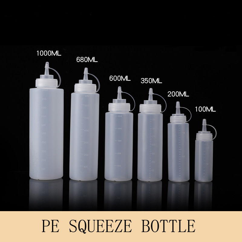 Salad Dressing Bottle - Tomato Salad Sauce Plastic Pointed Seasoning
