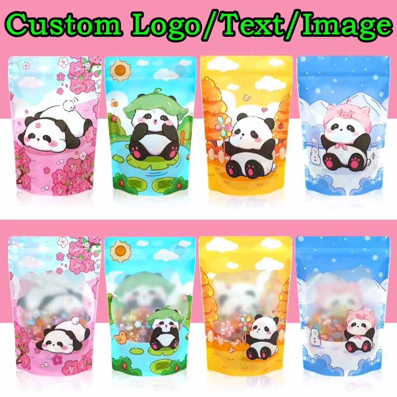 Food Storage Aluminum - 100PCS Aluminum Foil Stand-up Ziplock Window