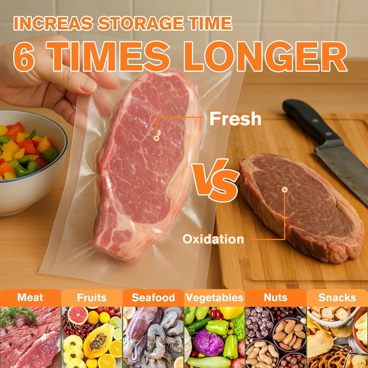 Precut Vacuum Sealer Bags 8