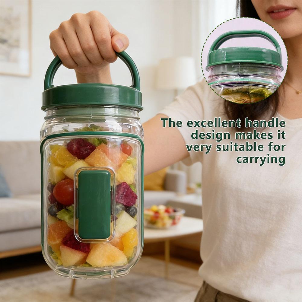 Portable Salad Container Jar w - Salad Dressing Bottle review and price