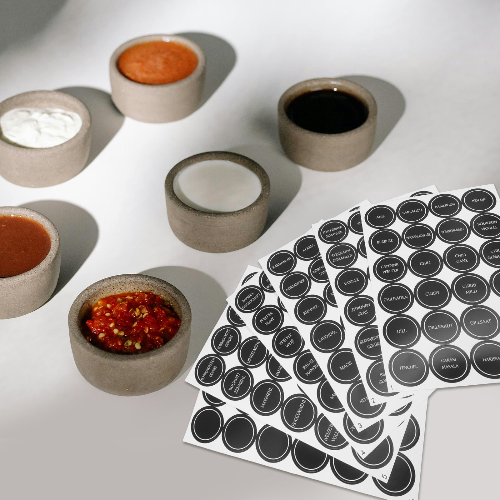 6 Sheets Round Spice Jar Label - Food Storage Design review and price