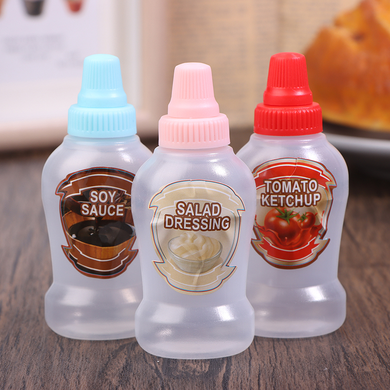4pcs Mini Sauce Bottle 40ml Ke - Salad Dressing Bottle review and price