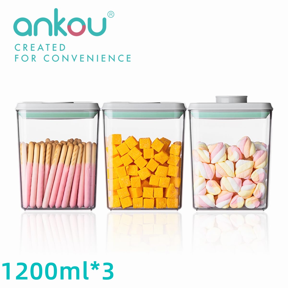 Ankou 3Pcs 1.2L Pop Airtight F - Food Storage Ideas review and price