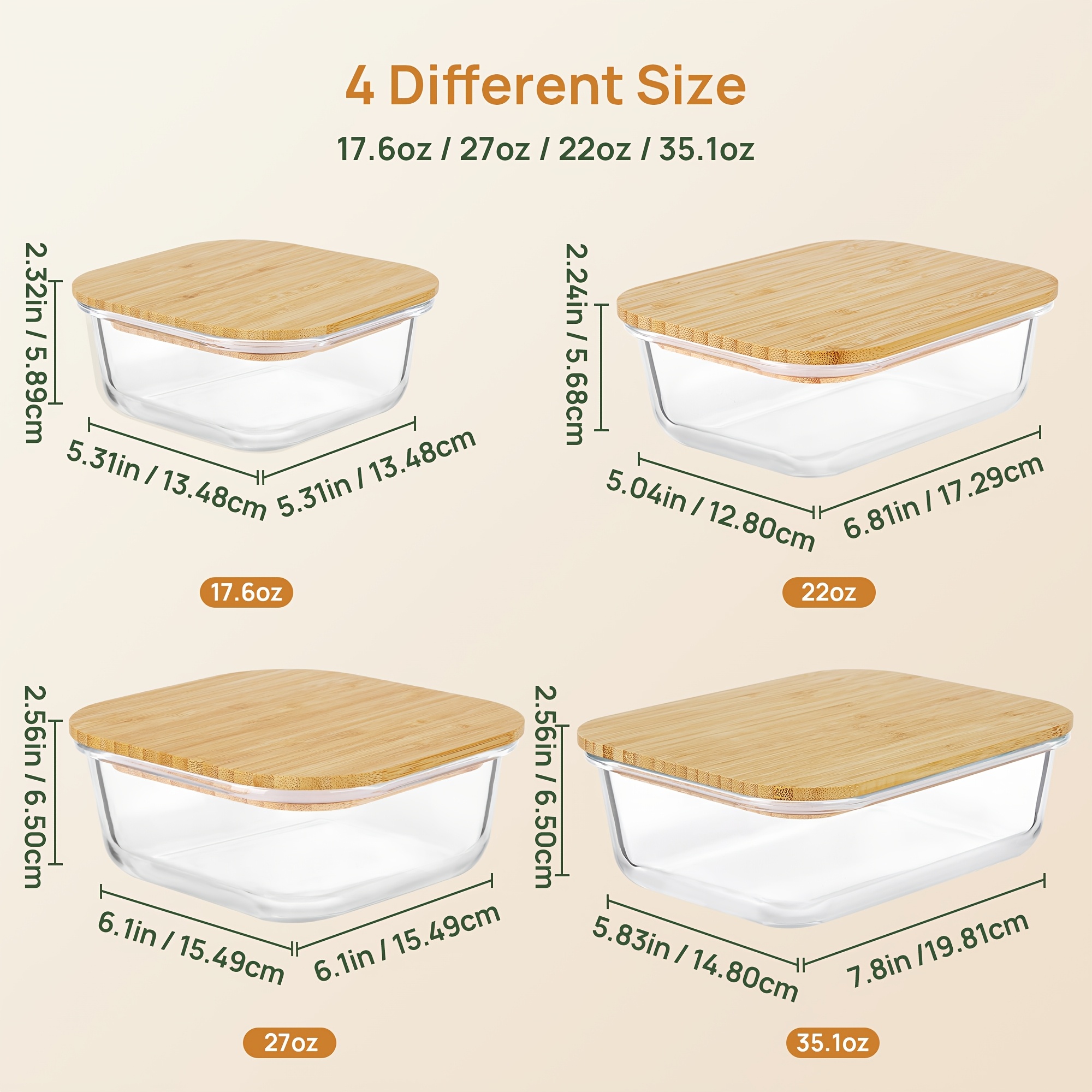 8pcs(4pcs Containers And 4pcs  - Food Storage Lunch Box review and price