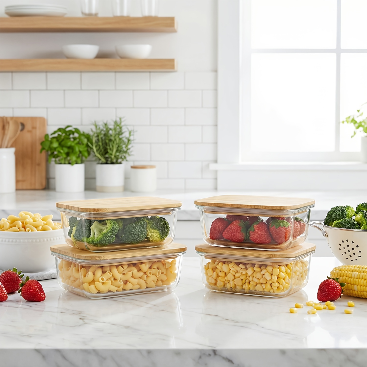 8pcs(4pcs Containers And 4pcs  - Food Storage Lunch Box review and price