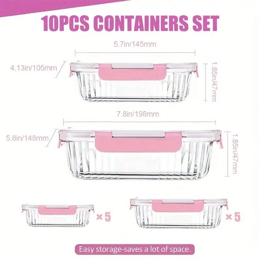 SHElN Glass Food Storage Conta - Food Storage And Containers review and price