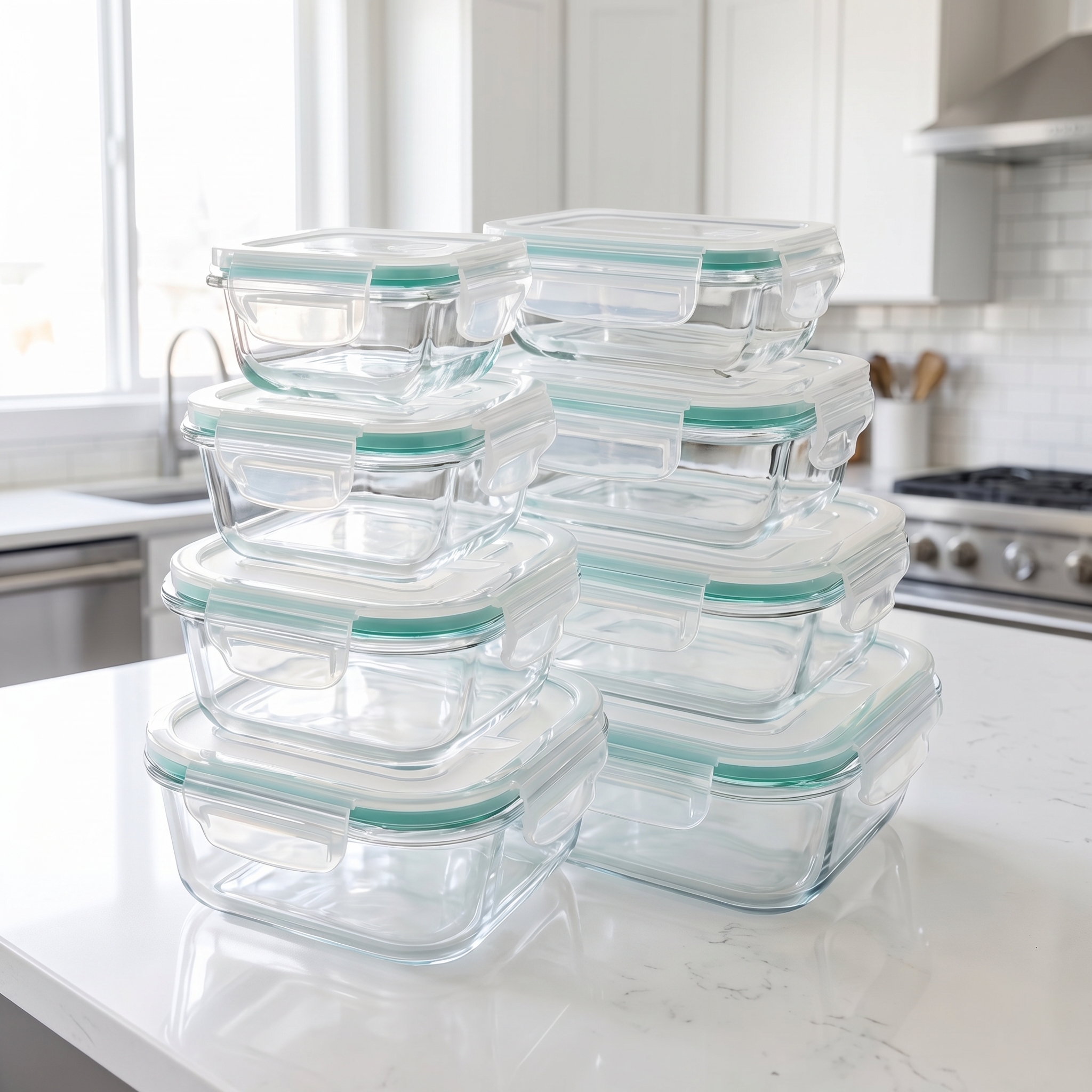A set of 8 food storage contai - Food Storage Ideas review and price