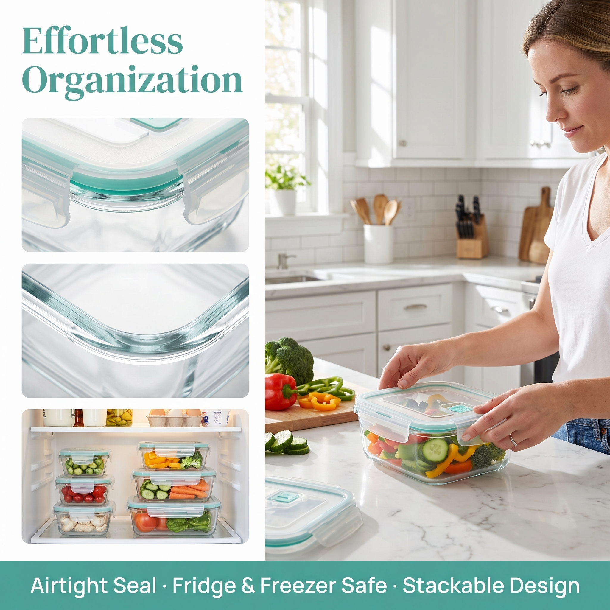 A set of 8 food storage contai - Food Storage Ideas review and price