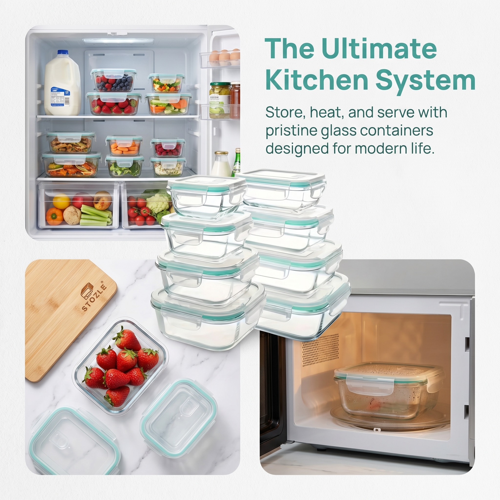 A set of 8 food storage contai - Food Storage Ideas review and price