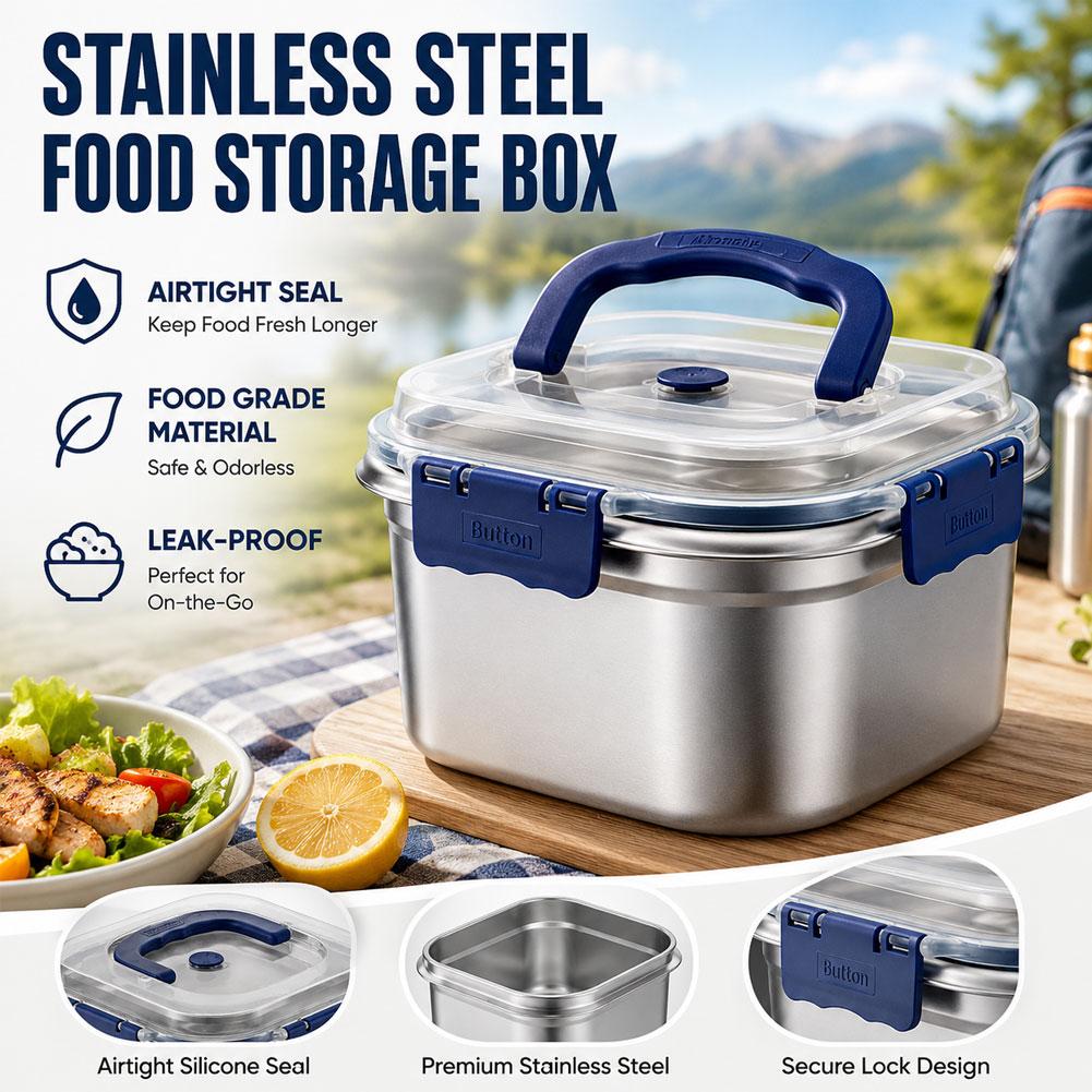 Stainless Steel Portable Lunch - Food Storage Box Stainless Steel review and price