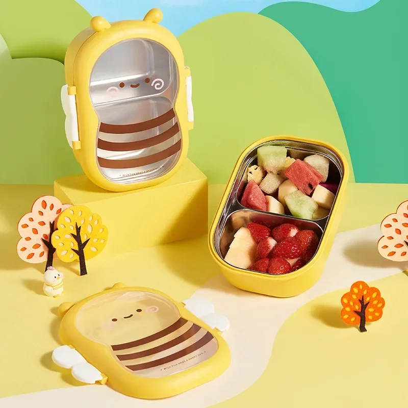 Creative children's compartmen - Food Storage Box Stainless Steel review and price