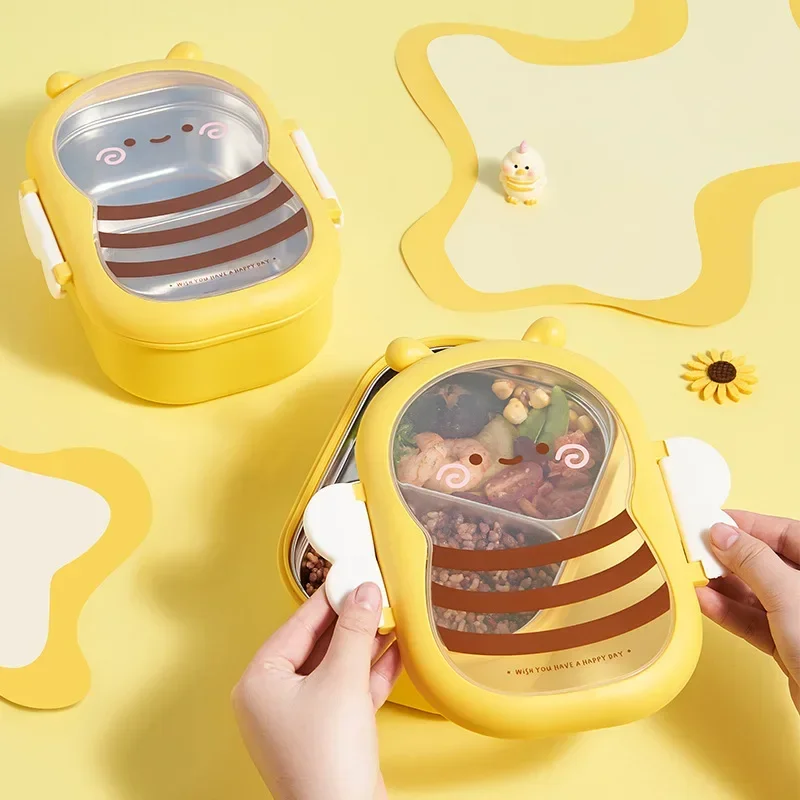 Creative children's compartmen - Food Storage Box Stainless Steel review and price