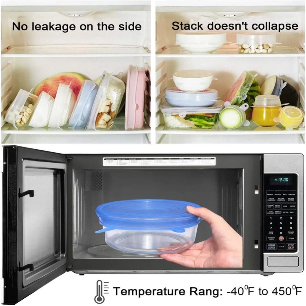 6PCS Useful Reusable Fresh-kee - Silicone Stretch Lid review and price