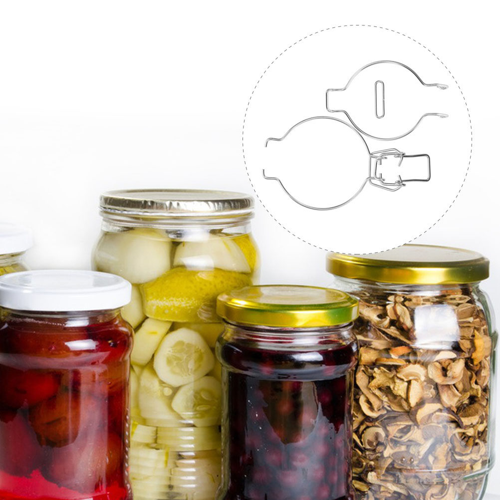 12Pcs Glass Jar Wire Clamps St - Food Storage Design review and price