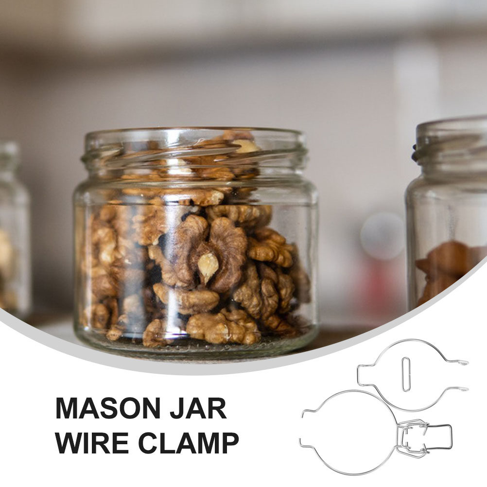 12Pcs Glass Jar Wire Clamps St - Food Storage Design review and price