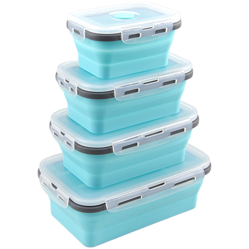 Foldable Silicone Lunch Box Se - Food Storage Lunch Box review and price