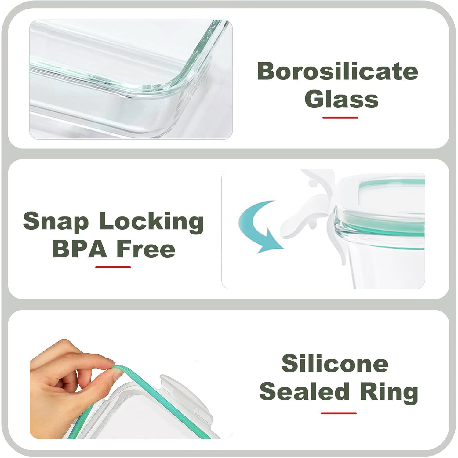 8-Pack Airtight Glass Food Sto - Food Storage Ideas review and price