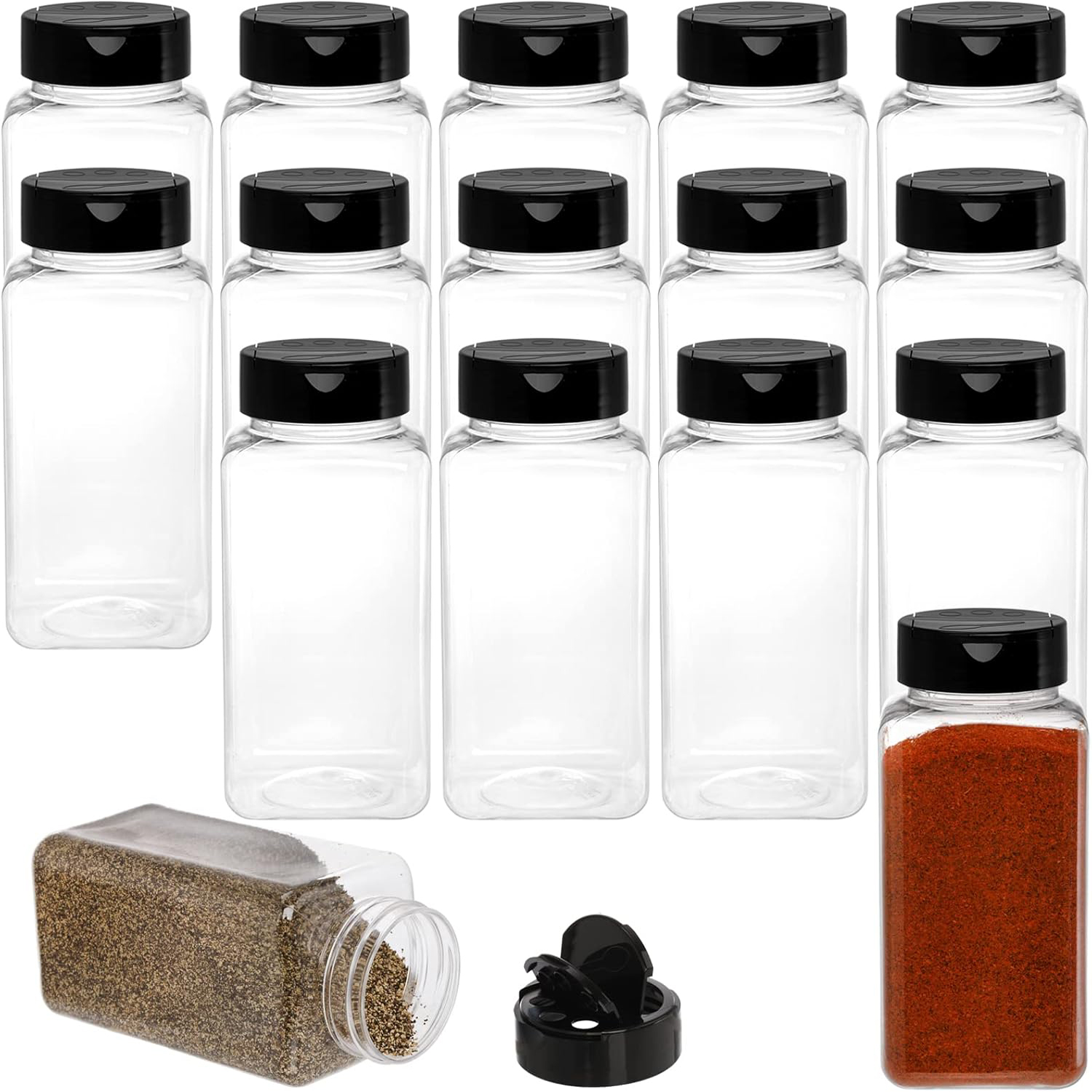 Square Large Plastic Spice Jar - Food Storage Unit review and price