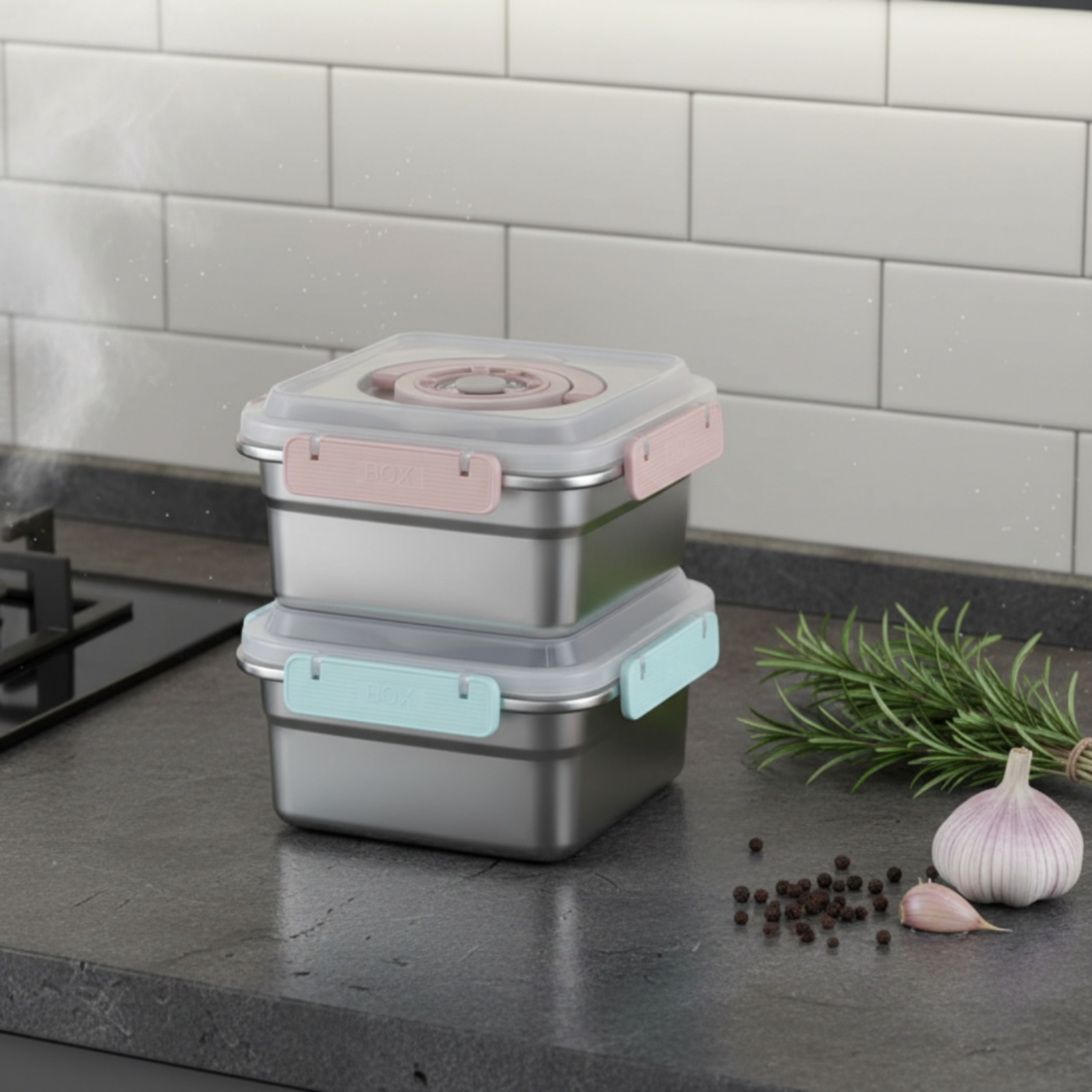 3 Pieces Stainless Steel Food  - Food Storage Lunch Box review and price