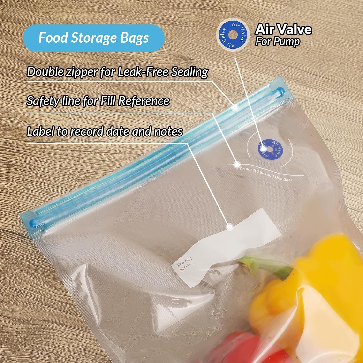27Pcs Reusable Sous Vide Bags, - Food Storage Vacuum review and price