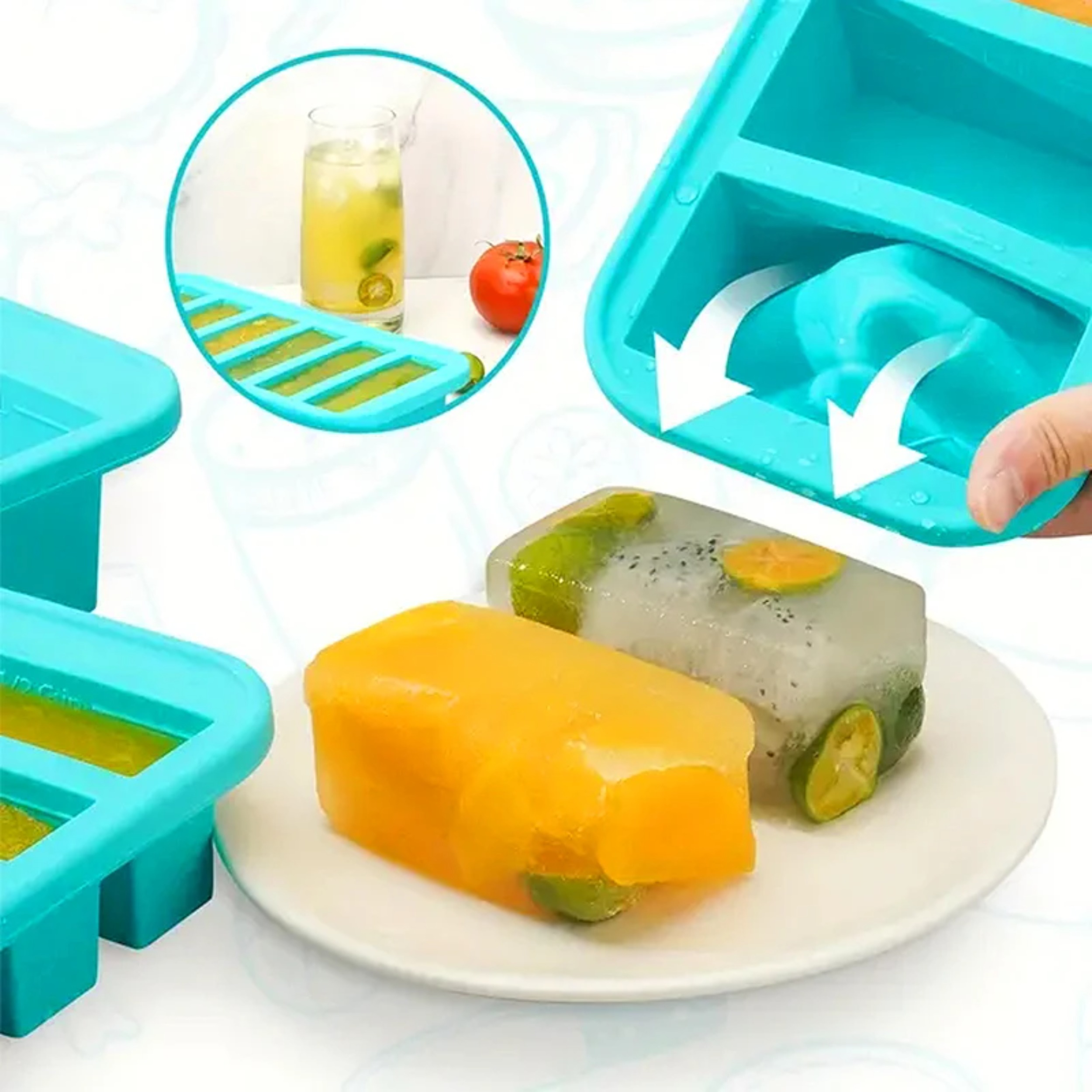 1PC 2/4/6Grid Silicone Freezer - Food Storage Ideas review and price