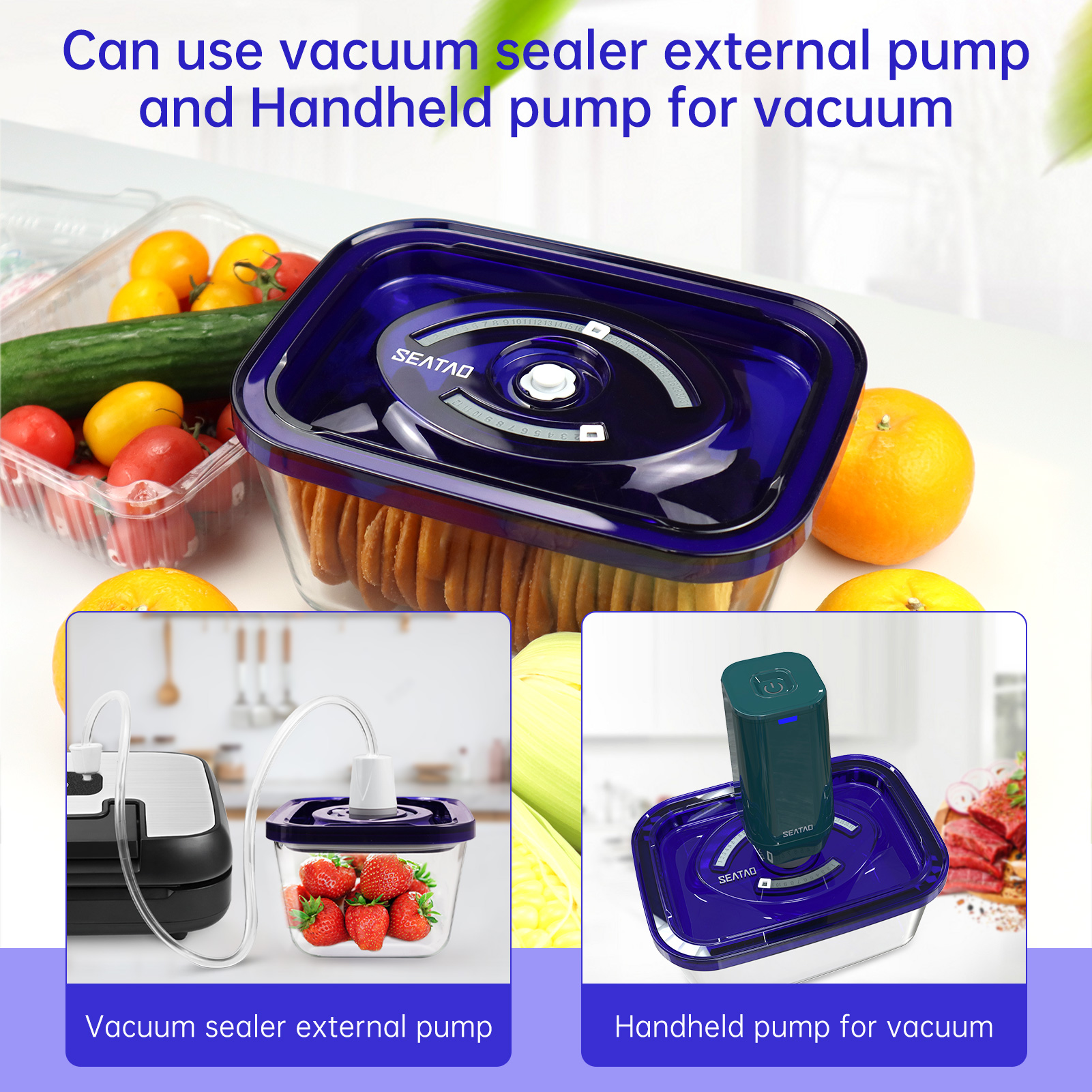 SEATAO Glass Food Storage Cont - Food Storage Vacuum review and price