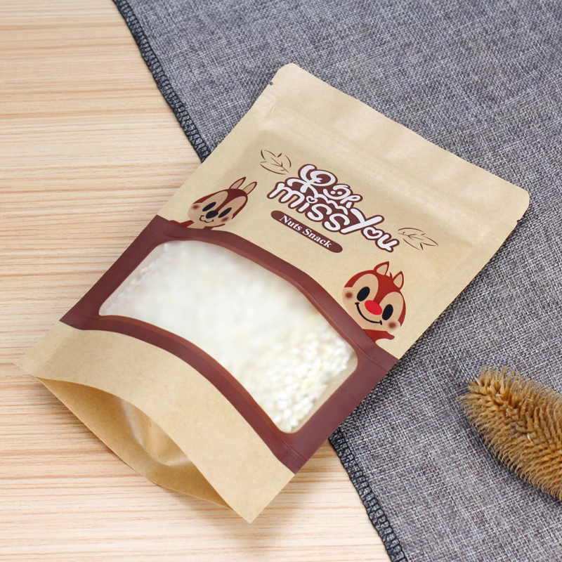 50pcs Kraft Paper Zip Lock Bag - Zebra Food Storage review and price