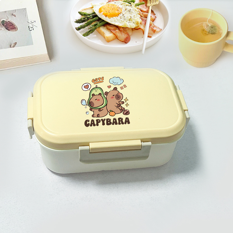 Capybara Bento Lunch Box Carto - Food Storage And Containers review and price