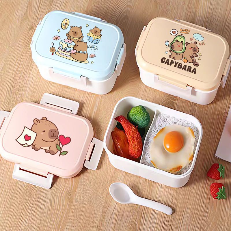 Capybara Bento Lunch Box Carto - Food Storage And Containers review and price