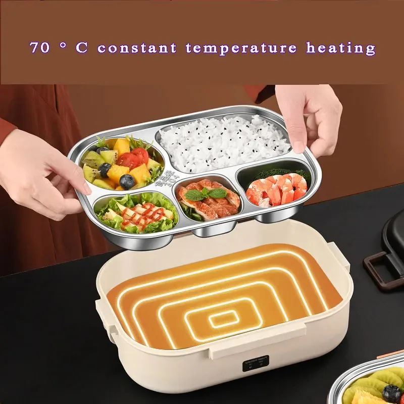 Electric Heated Lunch Boxes St - Food Storage Box Stainless Steel review and price
