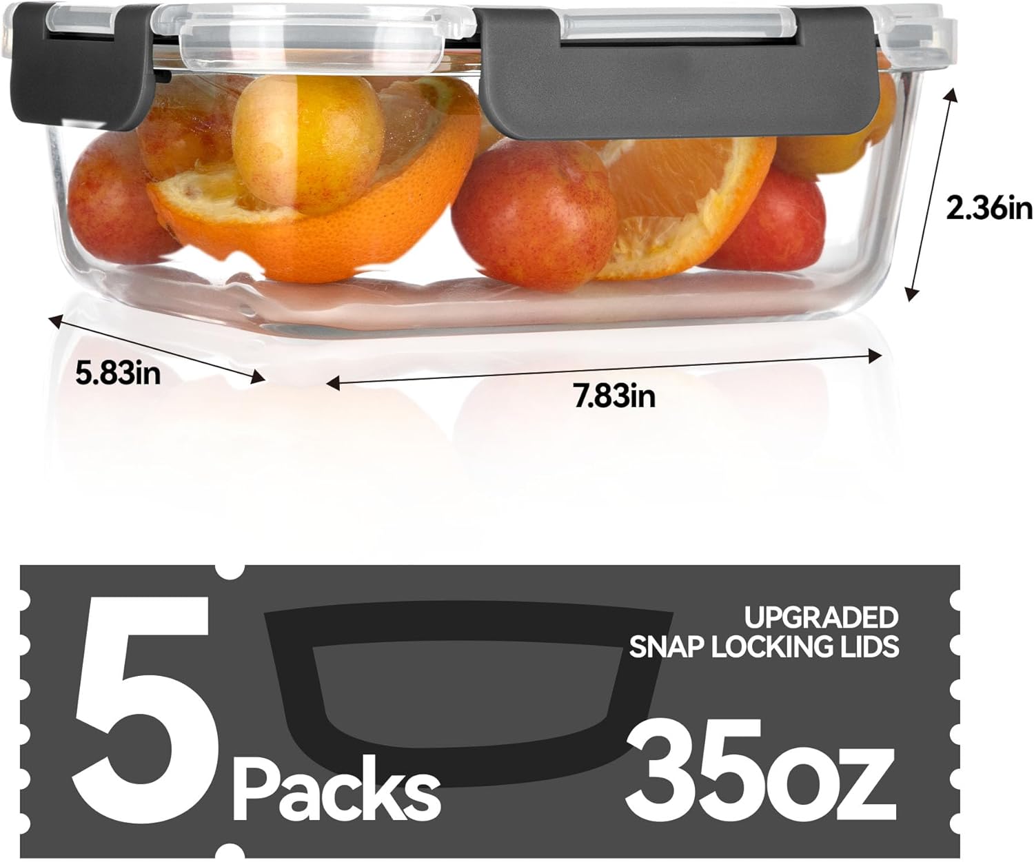Glass Food Storage Containers, - Food Storage Lunch Box review and price